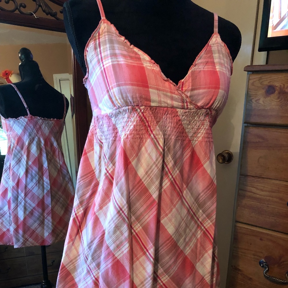 🌸SuPeR CuTe~PiNk PLaiD Mini Dress🌸